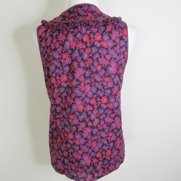 MARC By MARC JACOBS Hot Pink /Black Floral,Top XS - Picture 4 of 6